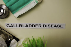 Gallbladder Disease text in a doctor's table